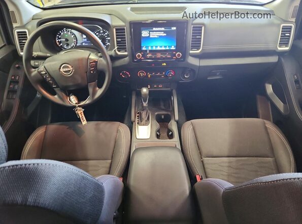 1N6ED1EKXNN628228 2022 NISSAN FRONTIER Black წინა პანელის ხედი