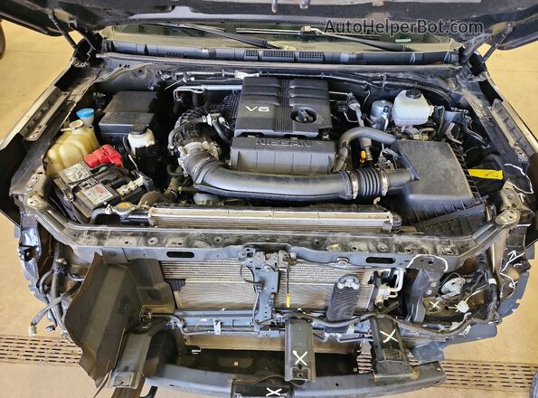 1N6ED1EKXNN628228 2022 NISSAN FRONTIER Black ძრავის განყოფილების ხედი