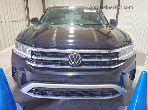 1V26C2CA0LC202498 2020 VOLKSWAGEN ATLAS Black Դիմացի տեսք