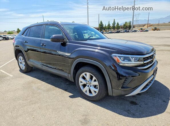 1V2AC2CA4LC200683 2020 VOLKSWAGEN ATLAS Black Передня права чверть