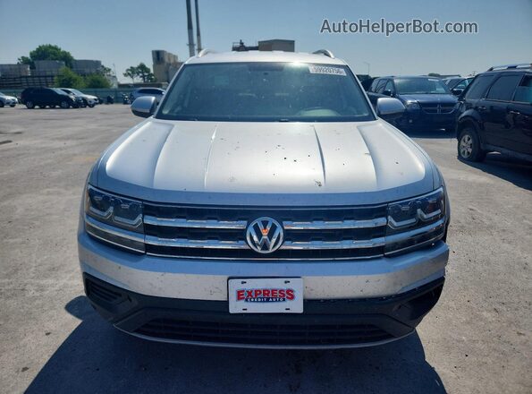 1V2AP2CA6JC592728 2018 VOLKSWAGEN ATLAS Silver Front view
