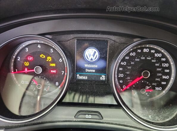 1V2AR2CAXJC527133 2018 VOLKSWAGEN ATLAS Gray Instrument cluster view