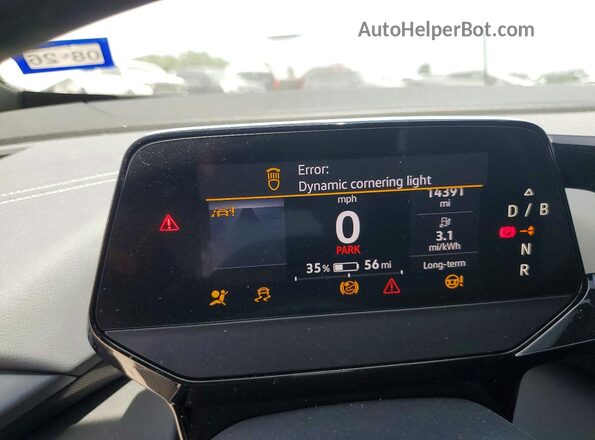1V2BMPE87RC012581 2024 VOLKSWAGEN ID.4 White Սարքավորումների վահանակի տեսք
