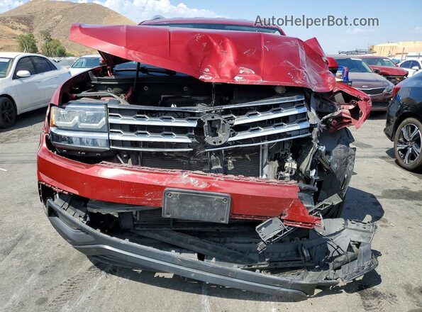 1V2CR2CA6JC509821 2018 VOLKSWAGEN ATLAS Red Front view