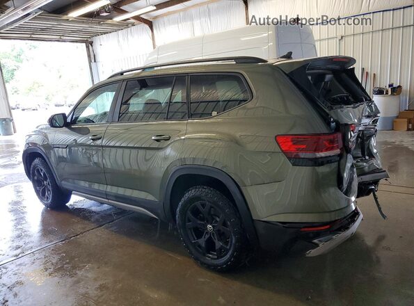 1V2CR2CA8RC615103 2024 VOLKSWAGEN ATLAS Green Задня ліва чверть