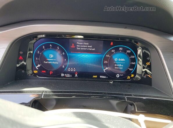 1V2DE2CA8SC216746 2025 VOLKSWAGEN ATLAS Blue Instrument cluster view