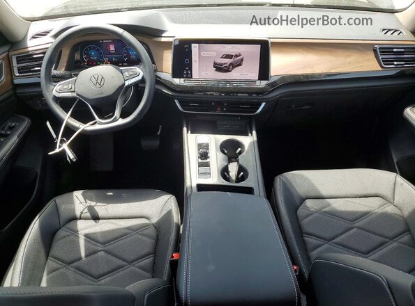 1V2DN2CA1TC535987 2026 VOLKSWAGEN ATLAS Black Առջևի վահանակի տեսք