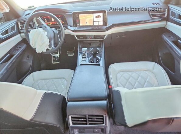 1V2FE2CA8RC217835 2024 VOLKSWAGEN ATLAS White Առջևի վահանակի տեսք