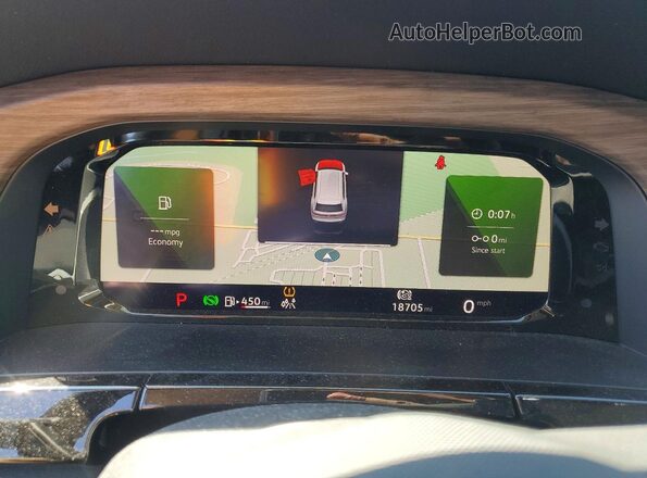 1V2FN2CA1TC525582 2026 VOLKSWAGEN ATLAS Green Instrument cluster view
