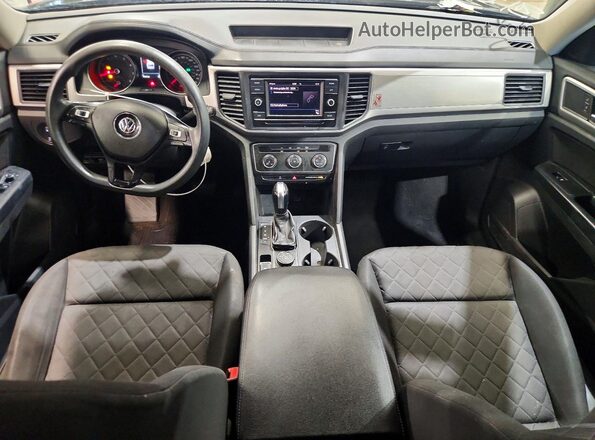 1V2GR2CA1JC518248 2018 VOLKSWAGEN ATLAS Black წინა პანელის ხედი
