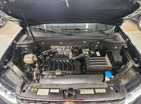 1V2GR2CA1JC518248 2018 VOLKSWAGEN ATLAS Black ძრავის განყოფილების ხედი