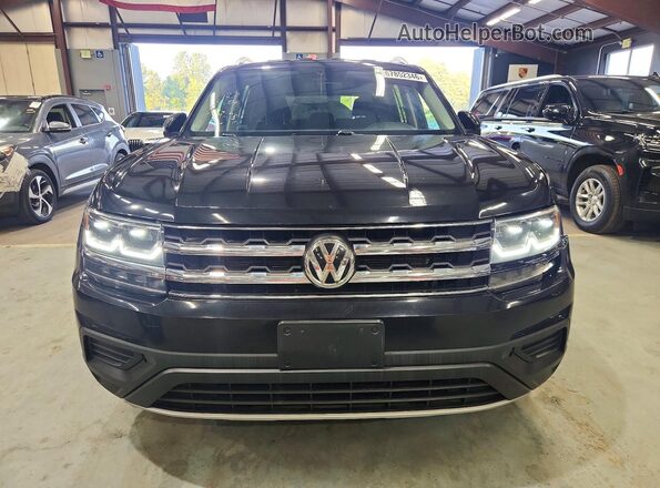 1V2GR2CA1JC518248 2018 VOLKSWAGEN ATLAS Black წინა ხედი