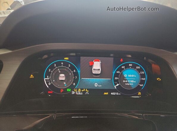 1V2HE2CA2SC210944 2025 VOLKSWAGEN ATLAS Gray Вид щитка приладів
