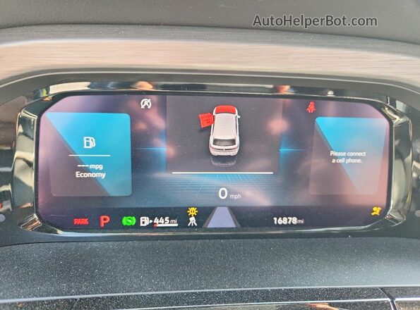 1V2HE2CA5SC219833 2025 VOLKSWAGEN ATLAS Black Instrument cluster view