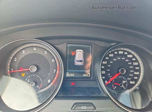 1V2HR2CA5MC508069 2021 VOLKSWAGEN ATLAS Белый Вид щитка приборов