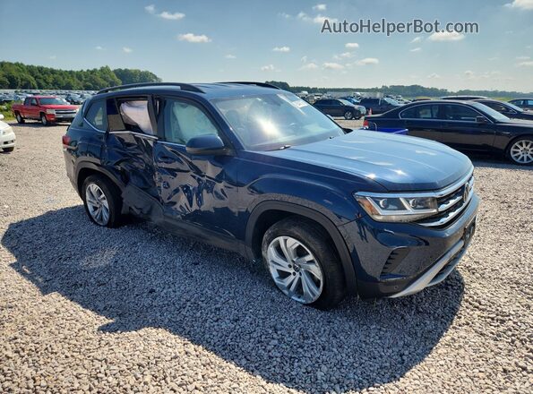 1V2HR2CA5MC605434 2021 VOLKSWAGEN ATLAS Синий Передняя правая четверть