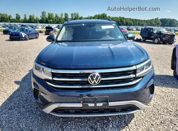 1V2HR2CA5MC605434 2021 VOLKSWAGEN ATLAS Синий Вид спереди