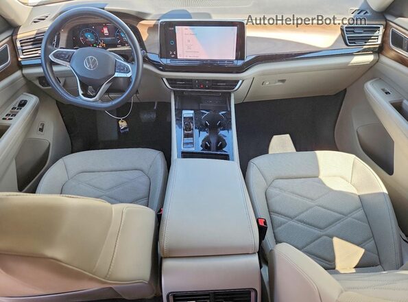 1V2HR2CA9RC518904 2024 VOLKSWAGEN ATLAS White Առջևի վահանակի տեսք