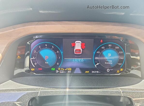 1V2JR2CA0RC553669 2024 VOLKSWAGEN ATLAS Black Widok zestawu wskaźników