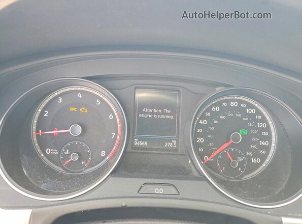 1V2KC2CA8MC220232 2021 VOLKSWAGEN ATLAS White Instrument cluster view