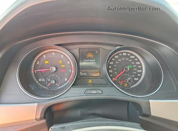 1V2KE2CA0MC231817 2021 VOLKSWAGEN ATLAS White Widok zestawu wskaźników