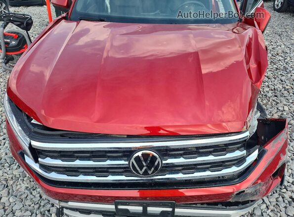 1V2KE2CA2PC215381 2023 VOLKSWAGEN ATLAS Red Вид задньої частини салону