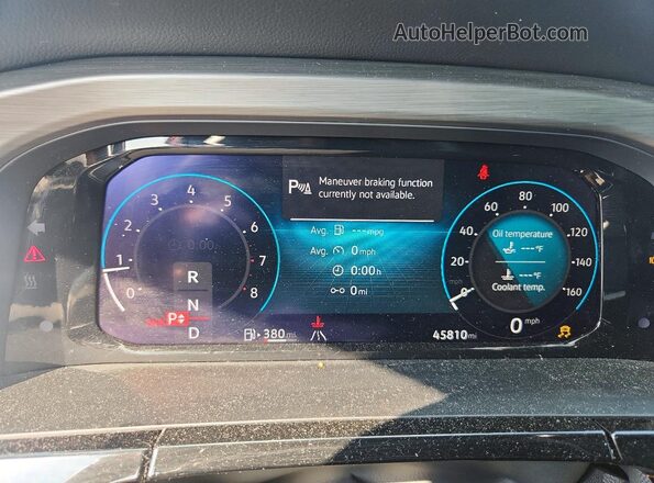 1V2KE2CA3RC219488 2024 VOLKSWAGEN ATLAS Red Instrument cluster view