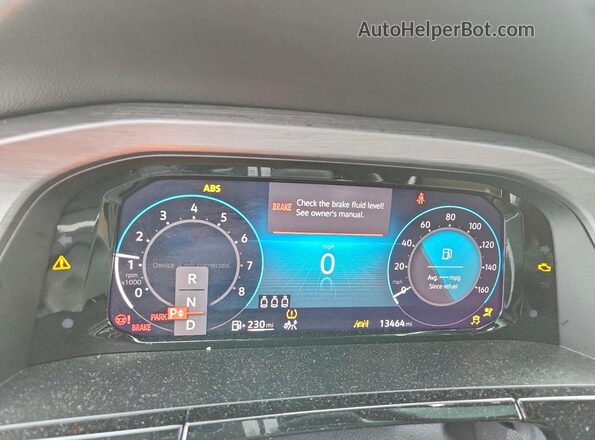 1V2KE2CA7RC259668 2024 VOLKSWAGEN ATLAS Белый Вид щитка приборов