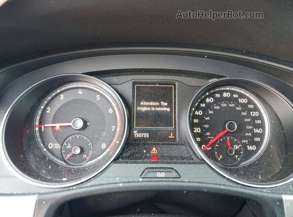 1V2LC2CA7MC207587 2021 VOLKSWAGEN ATLAS Серый Вид щитка приборов