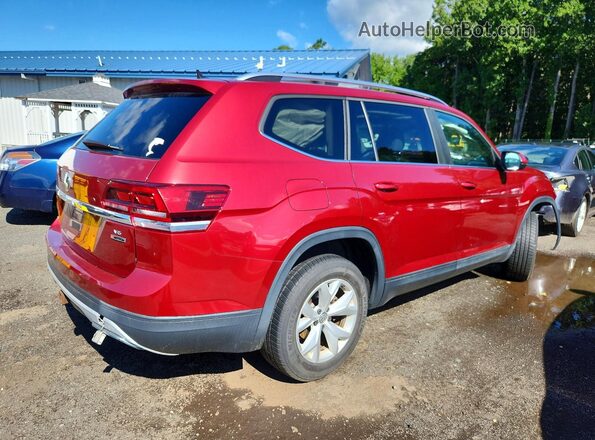 1V2LR2CA0JC560201 2018 VOLKSWAGEN ATLAS Red უკანა მარჯვენა