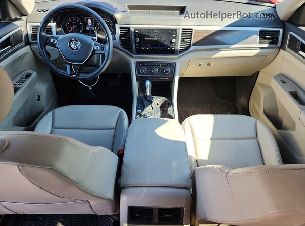 1V2LR2CA0JC560201 2018 VOLKSWAGEN ATLAS Red წინა პანელის ხედი