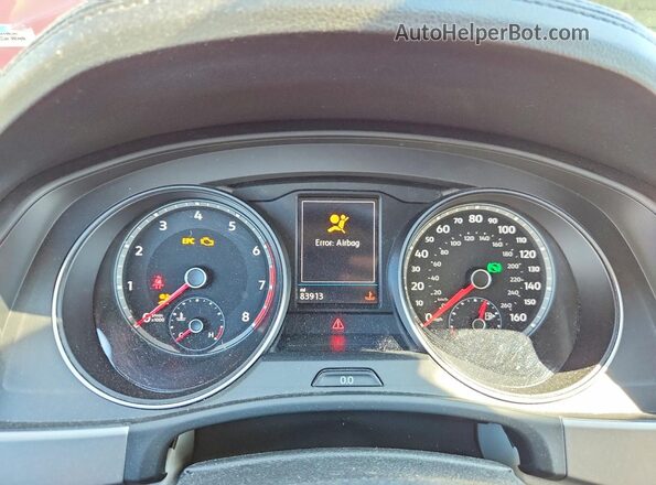1V2LR2CA0JC560201 2018 VOLKSWAGEN ATLAS Red ხელსაწყოთა პანელის ხედი