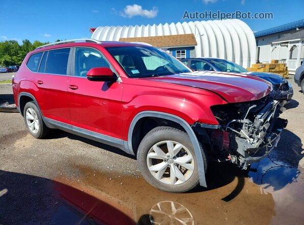 1V2LR2CA0JC560201 2018 VOLKSWAGEN ATLAS Red წინა მარჯვენა