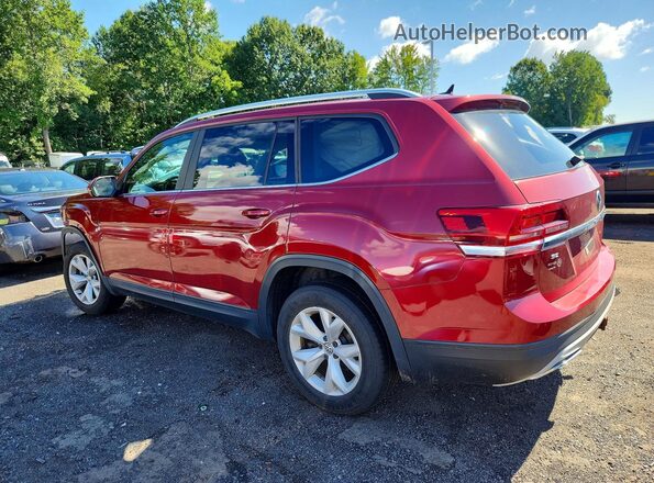 1V2LR2CA0JC560201 2018 VOLKSWAGEN ATLAS Red უკანა მარცხენა