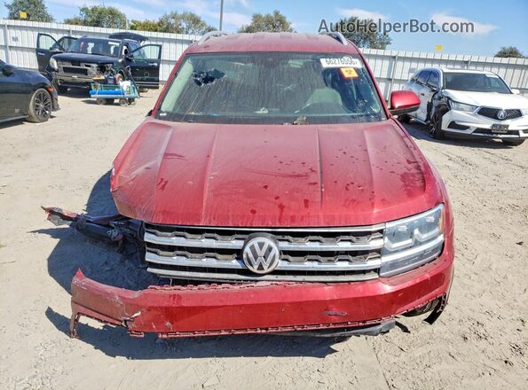 1V2LR2CA1JC548767 2018 VOLKSWAGEN ATLAS Red Vista frontal