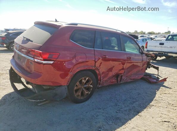 1V2LR2CA1JC548767 2018 VOLKSWAGEN ATLAS Red Trasero derecho