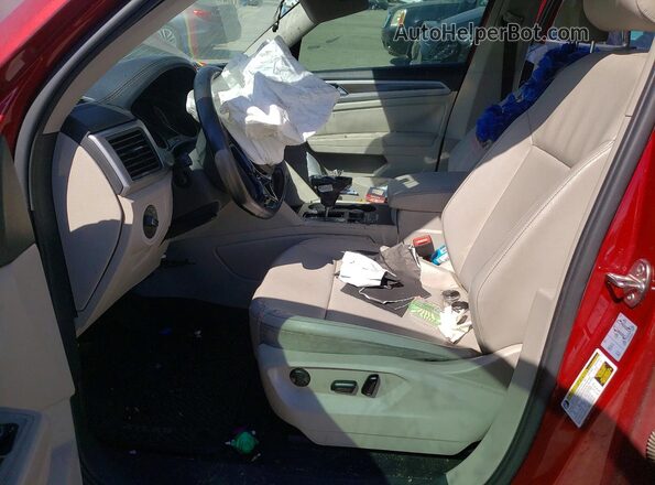1V2LR2CA1JC548767 2018 VOLKSWAGEN ATLAS Red Vista interior delantera
