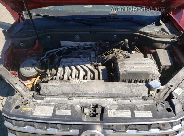 1V2LR2CA1JC548767 2018 VOLKSWAGEN ATLAS Red Vista del compartimento del motor