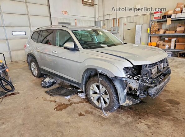 1V2LR2CA2JC573340 2018 VOLKSWAGEN ATLAS Серебряный Передняя правая четверть