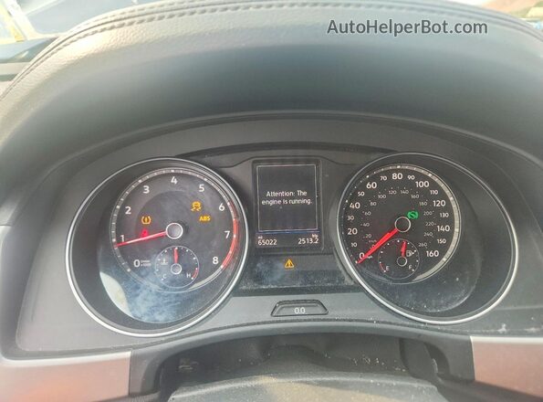 1V2LR2CA7JC595060 2018 VOLKSWAGEN ATLAS Blue Instrument cluster view
