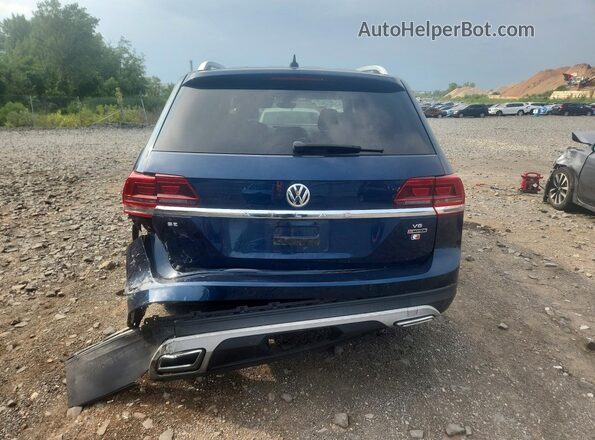 1V2LR2CA7JC595060 2018 VOLKSWAGEN ATLAS Blue Rear view