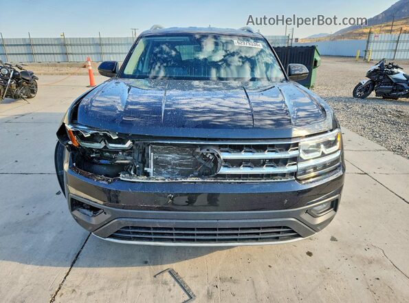 1V2LR2CA8JC514745 2018 VOLKSWAGEN ATLAS Black Widok z przodu