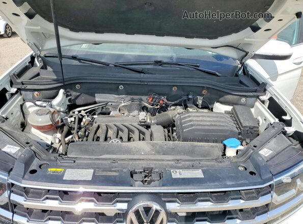 1V2LR2CA9JC555787 2018 VOLKSWAGEN ATLAS White Engine compartment view