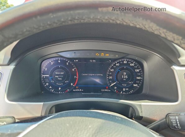 1V2NR2CA6JC550698 2018 VOLKSWAGEN ATLAS Красный Вид щитка приборов