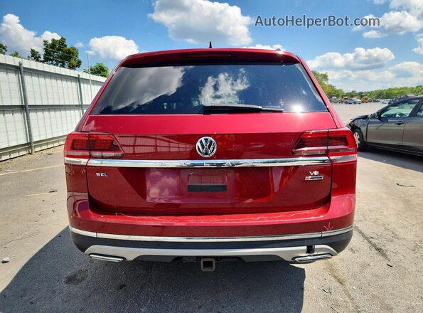 1V2NR2CA6JC550698 2018 VOLKSWAGEN ATLAS Красный Вид сзади