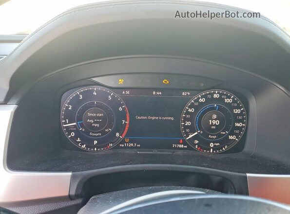 1V2NR2CA7JC546904 2018 VOLKSWAGEN ATLAS White Widok zestawu wskaźników