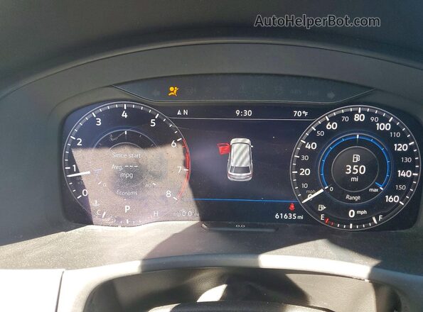 1V2NR2CA7JC560642 2018 VOLKSWAGEN ATLAS White Instrument cluster view