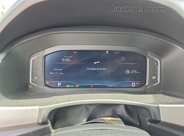 1V2RR2CA4KC590085 2019 VOLKSWAGEN ATLAS Серый Вид щитка приборов