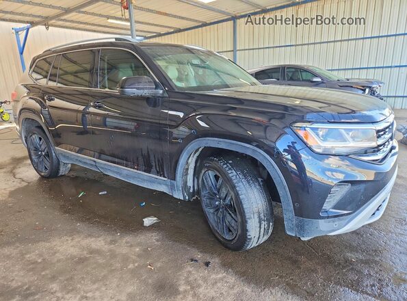 1V2TP2CA1MC550402 2021 VOLKSWAGEN ATLAS Black Передня права чверть