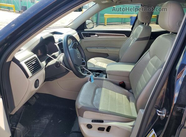 1V2TR2CA5MC537260 2021 VOLKSWAGEN ATLAS Black Vista interior delantera